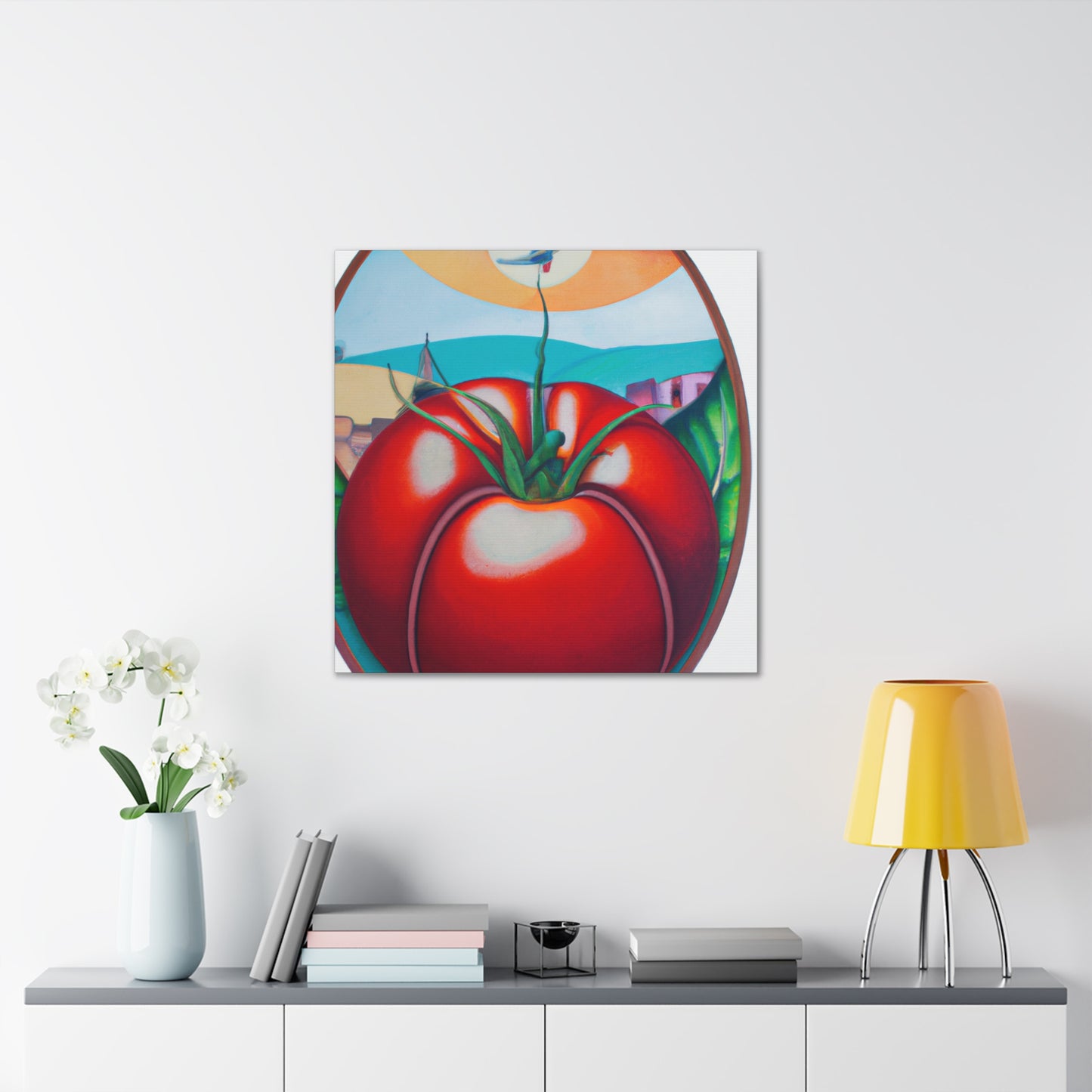 "Tomato Garden Bouquet" - Canvas