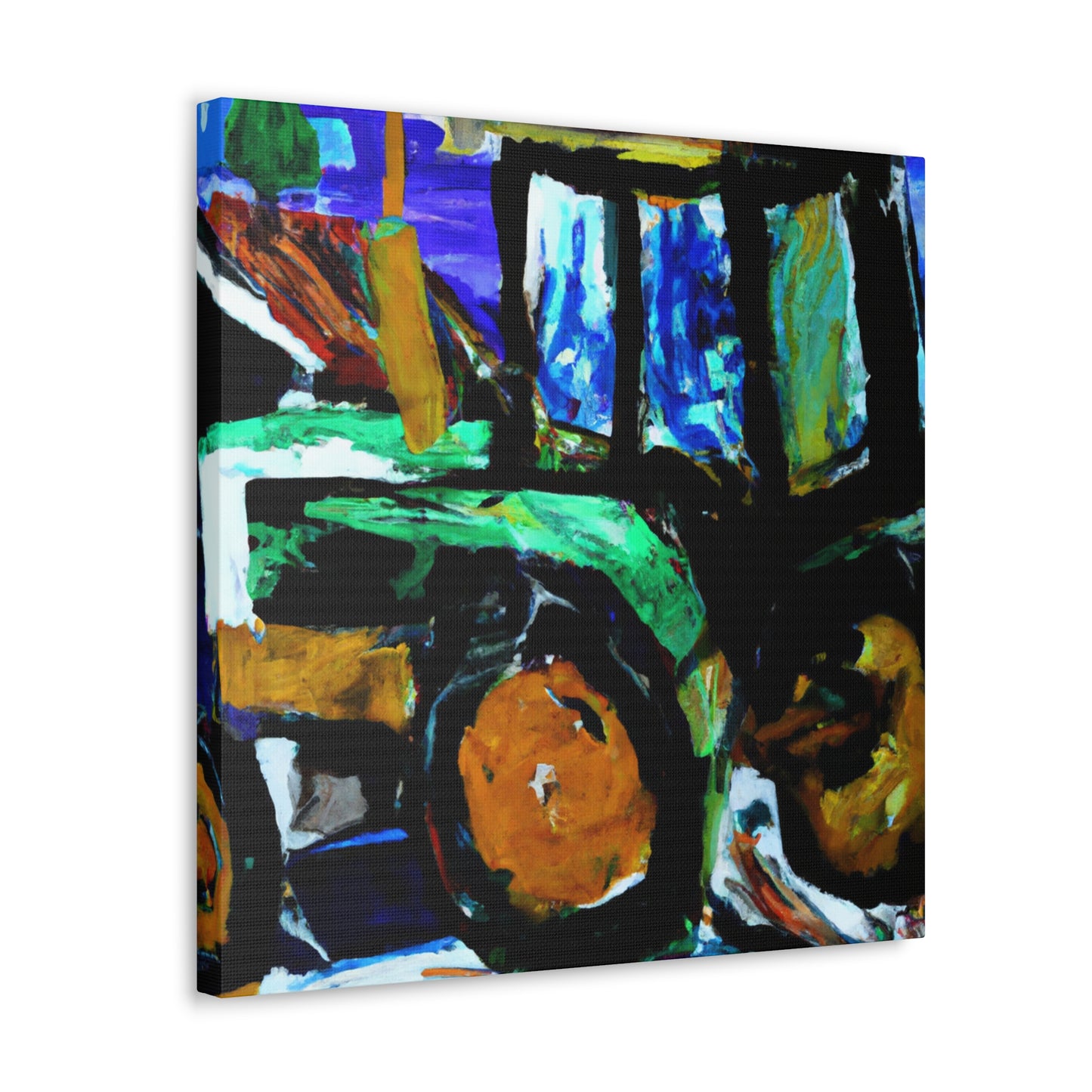 "Tractor in Bloomfield" - Canvas