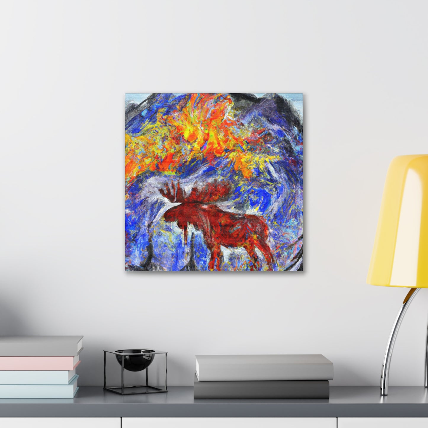 Elk Amidst Impressionism - Canvas