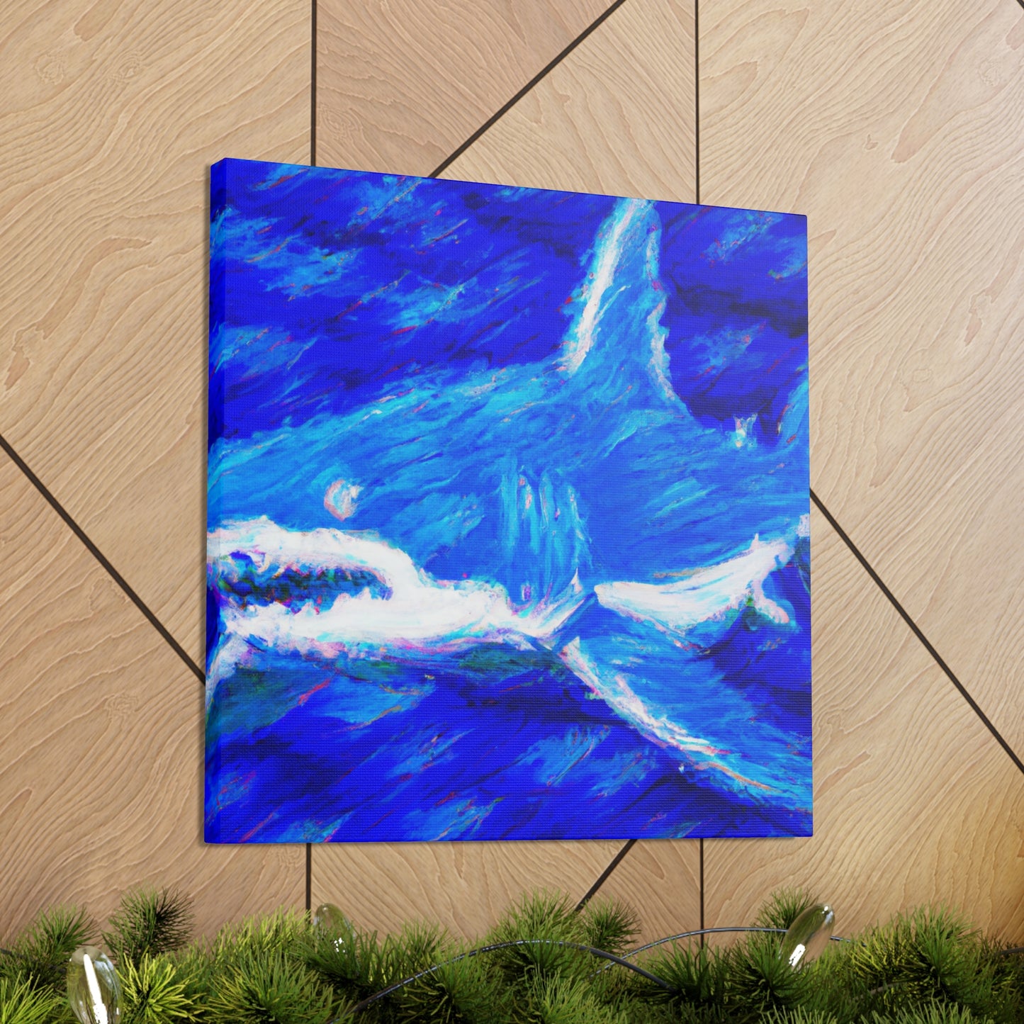 "Shark's Midnight Mist" - Canvas