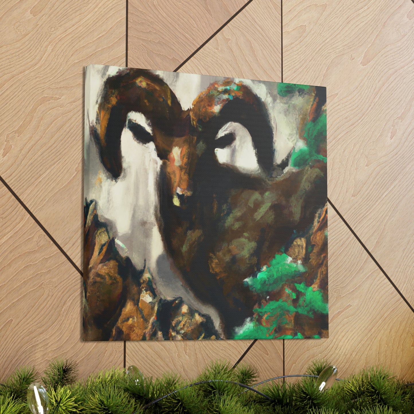 Majestic Rocky Bighorns - Canvas