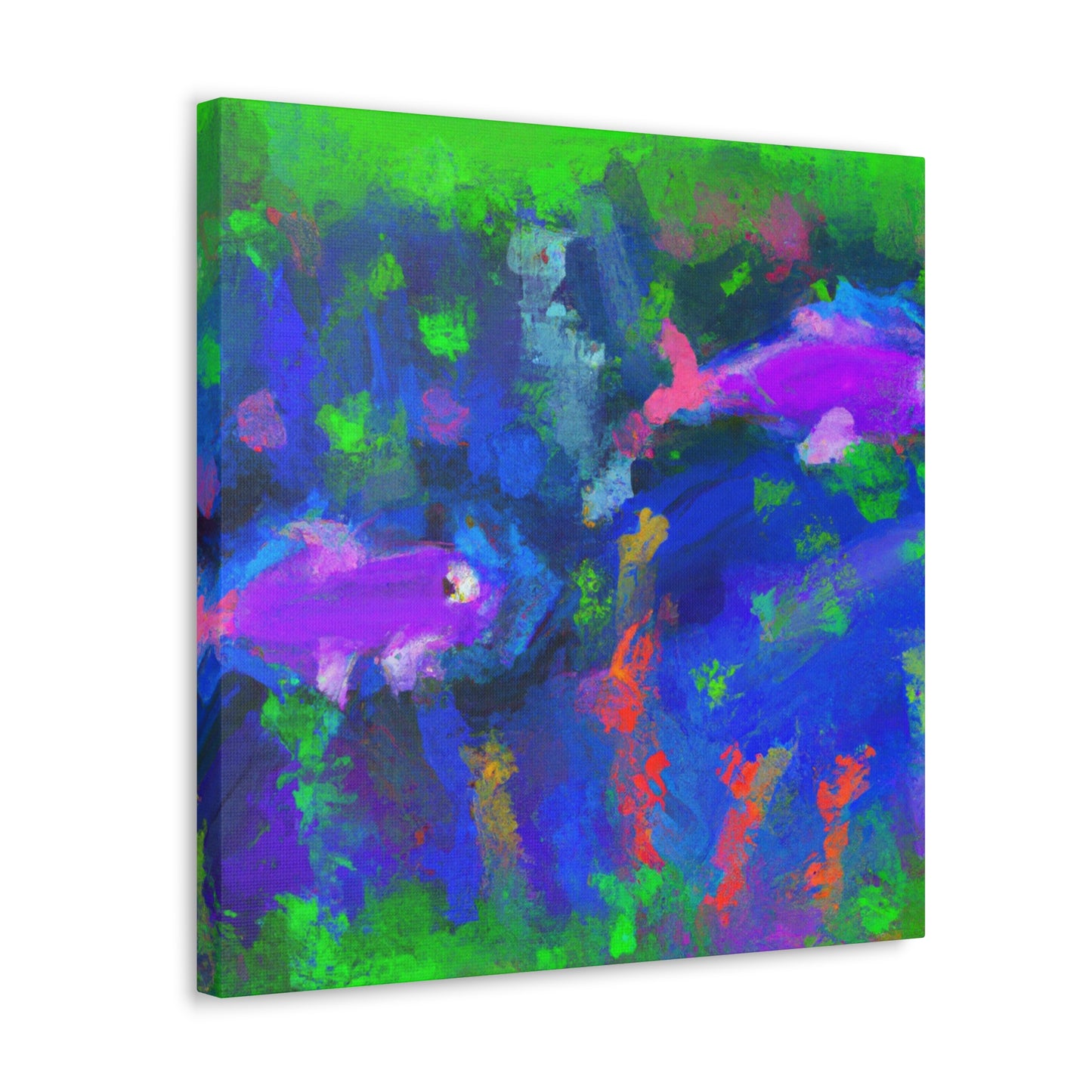 "Neon Tetras Expeditionary". - Canvas