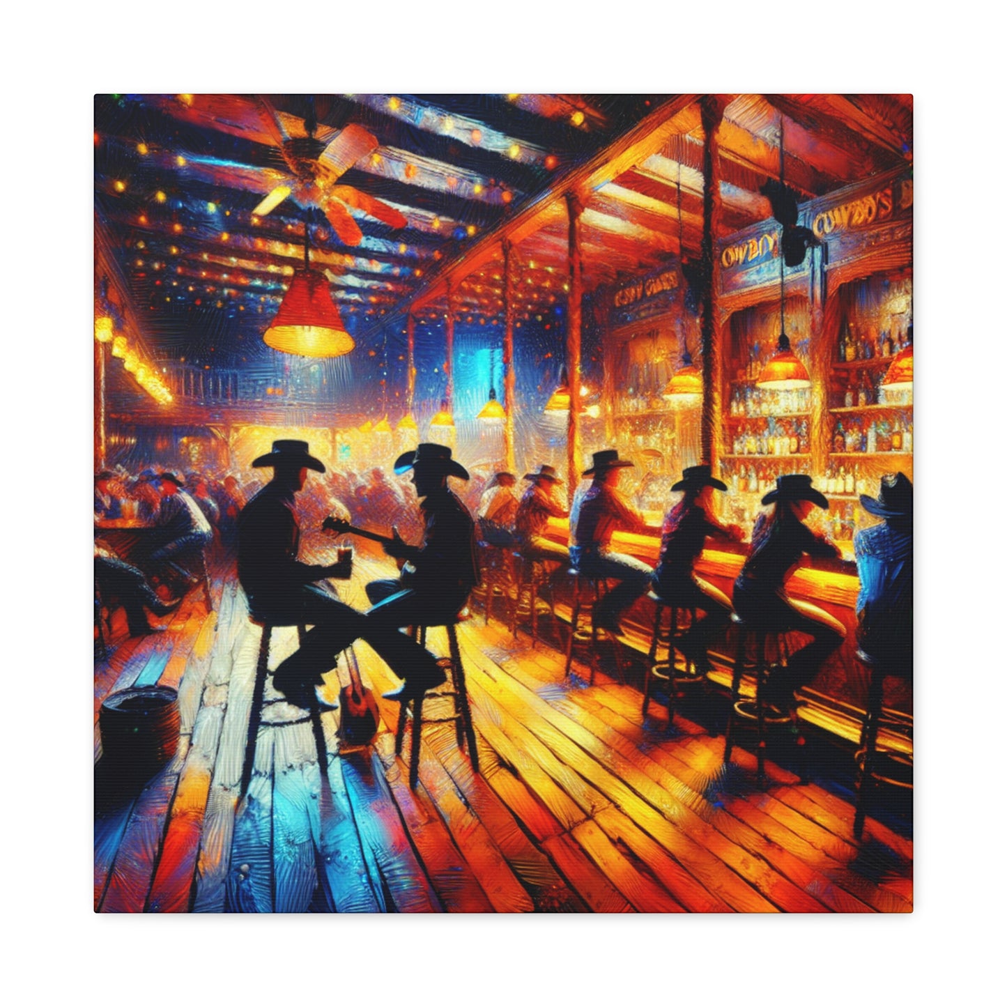 Wild West Saloon Nights - Canvas