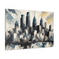 "Cityscape Serenade Philadelphia" - Canvas