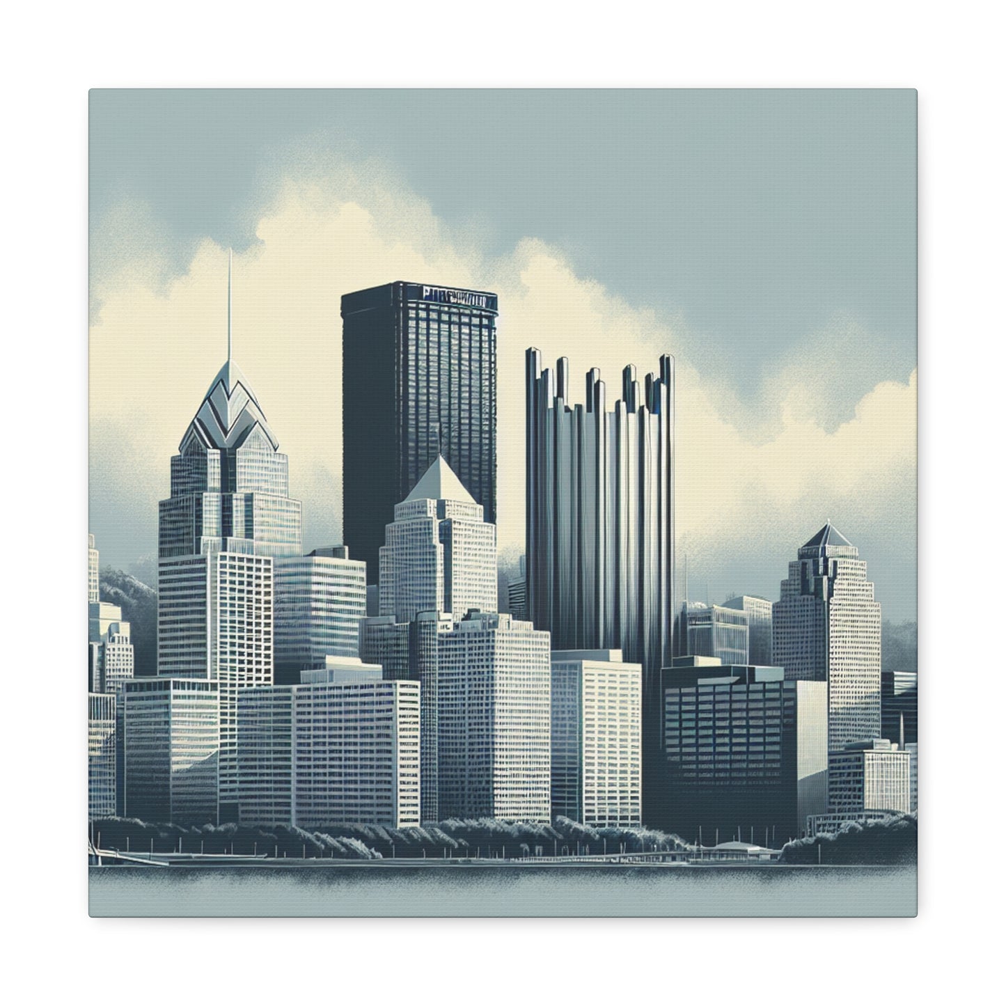 Steel City Serenade. - Canvas