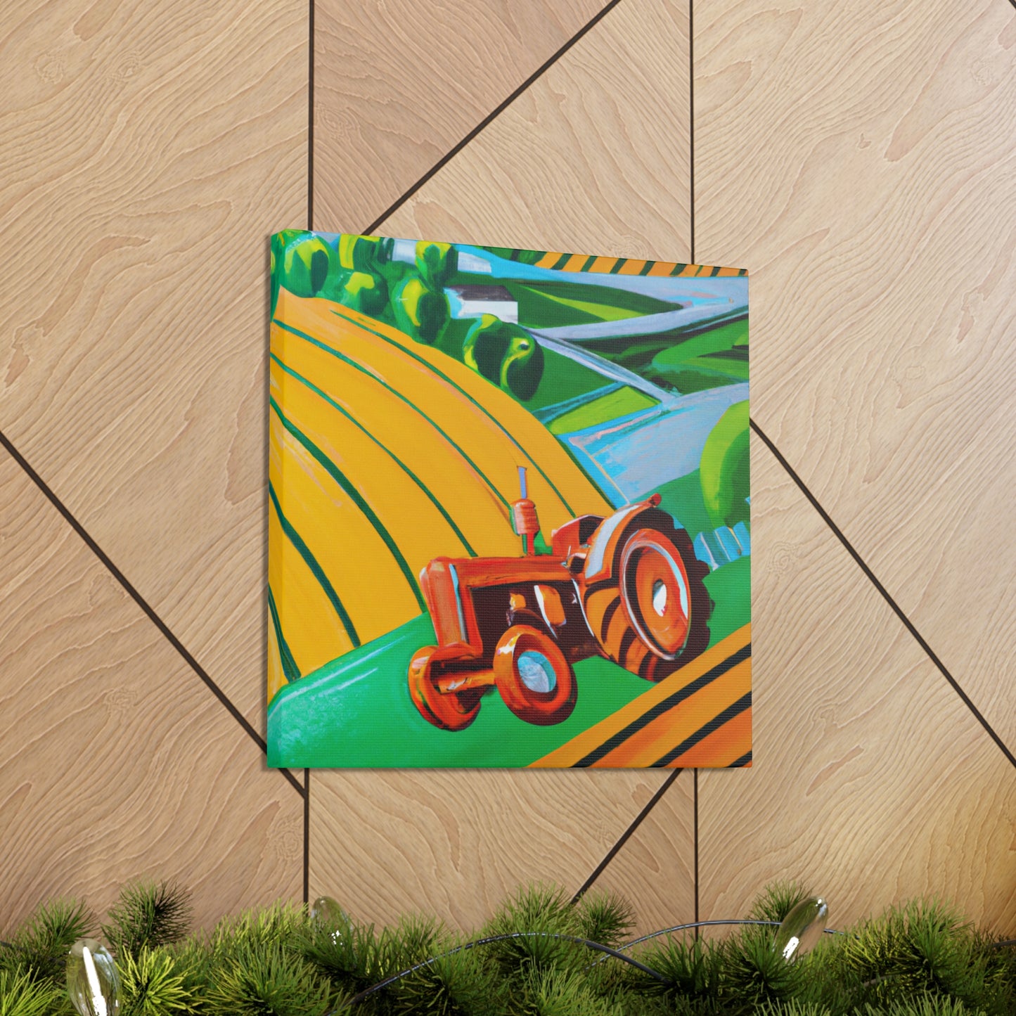 "Tractor of the 1920s" - Canvas