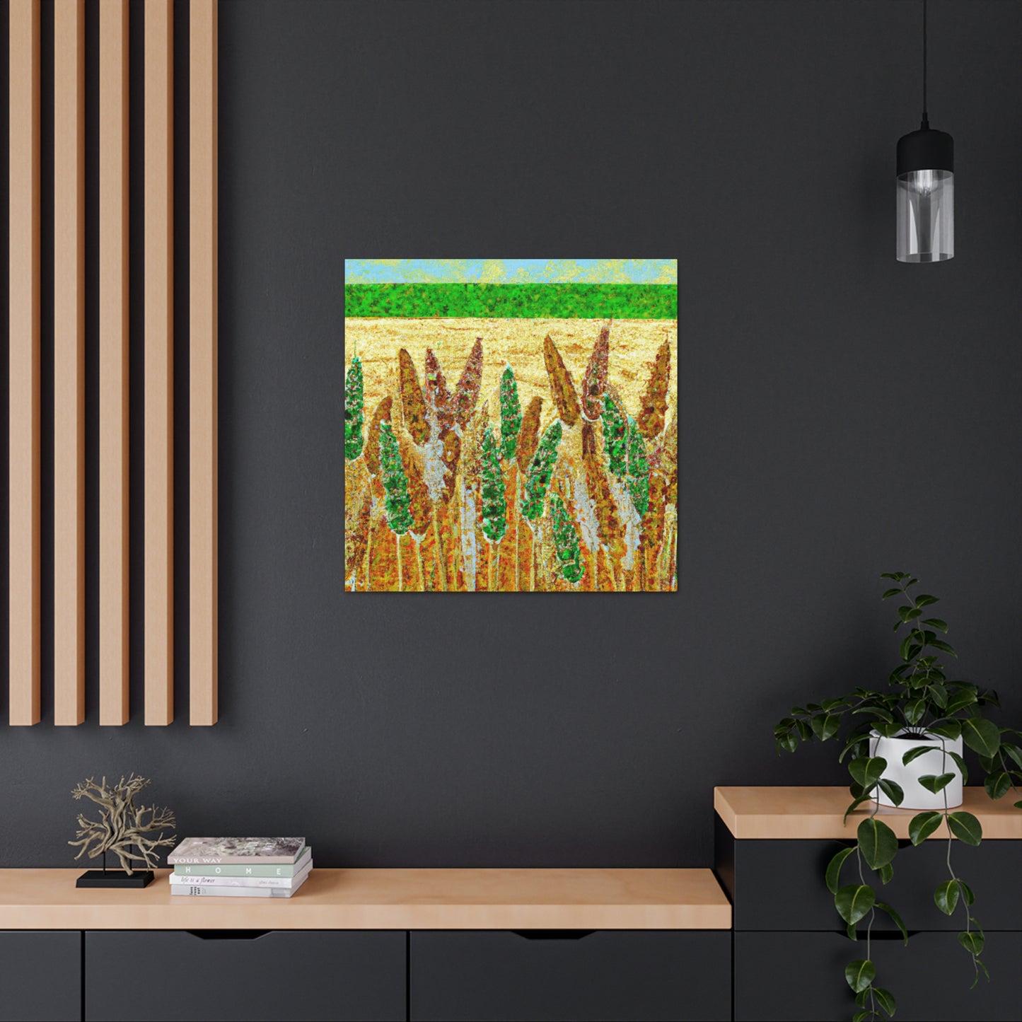 Wheat Field Sunrise - Canvas