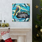 Pelican in Art Deco - Canvas