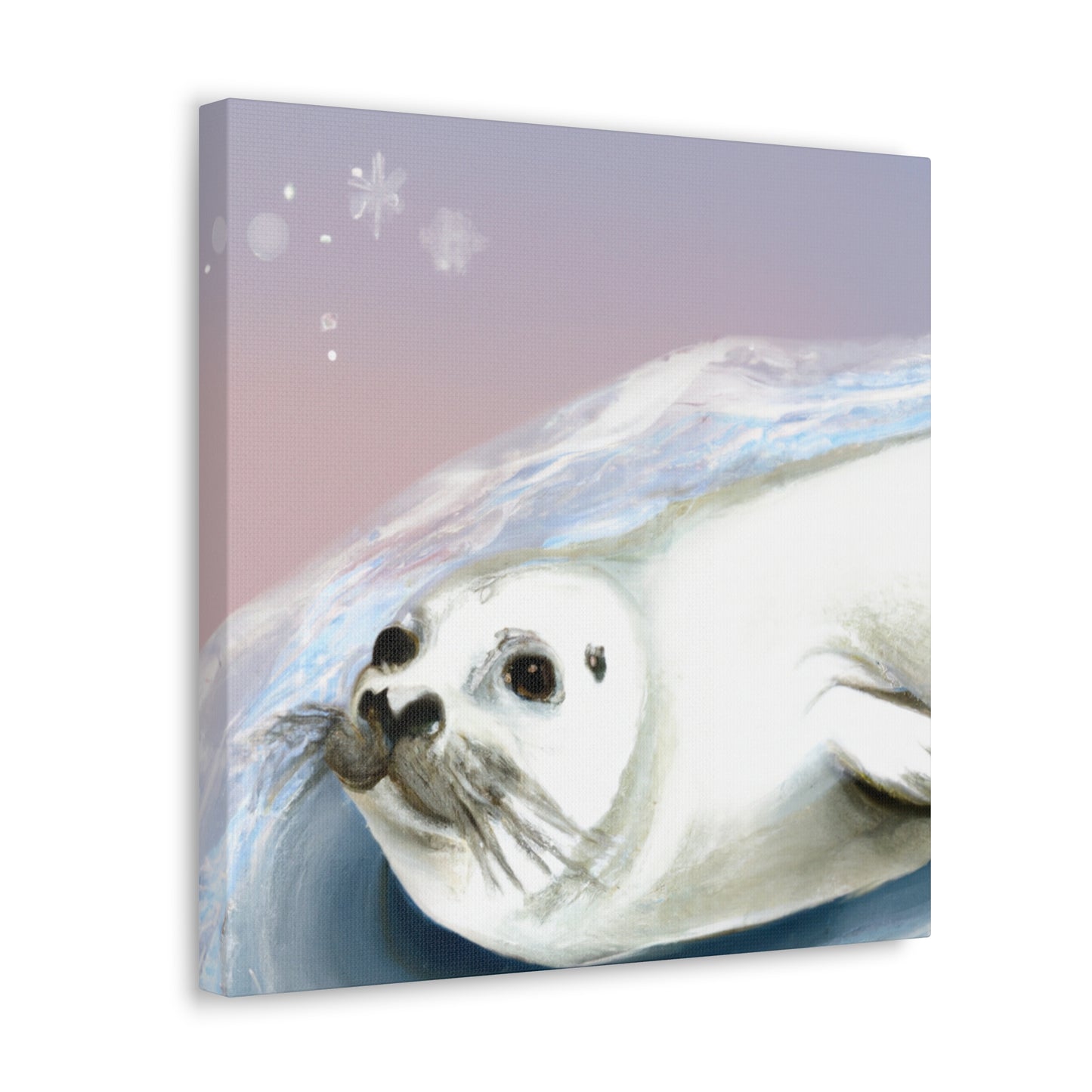 Harp Seal in Art Deco - Canvas