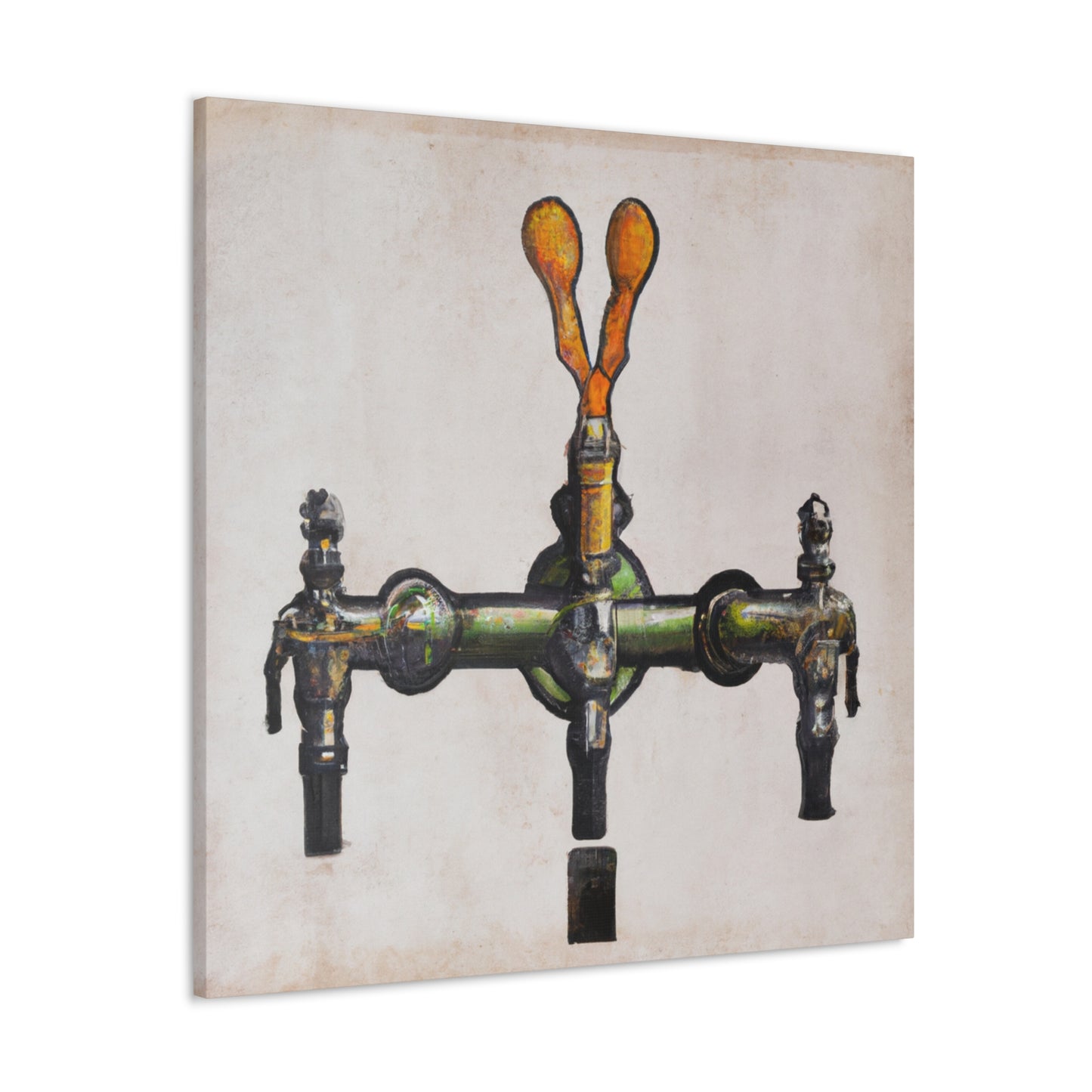 "Taps and Turtles Rococo" - Canvas