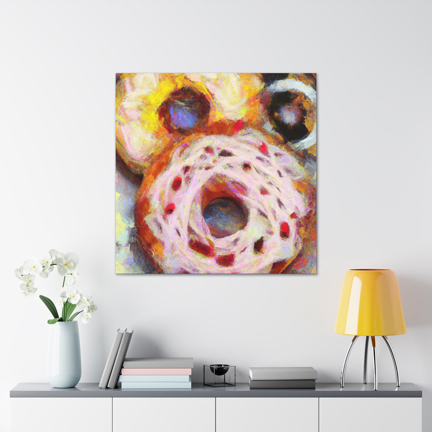 Doughnut Dreamscape Painting - Canvas