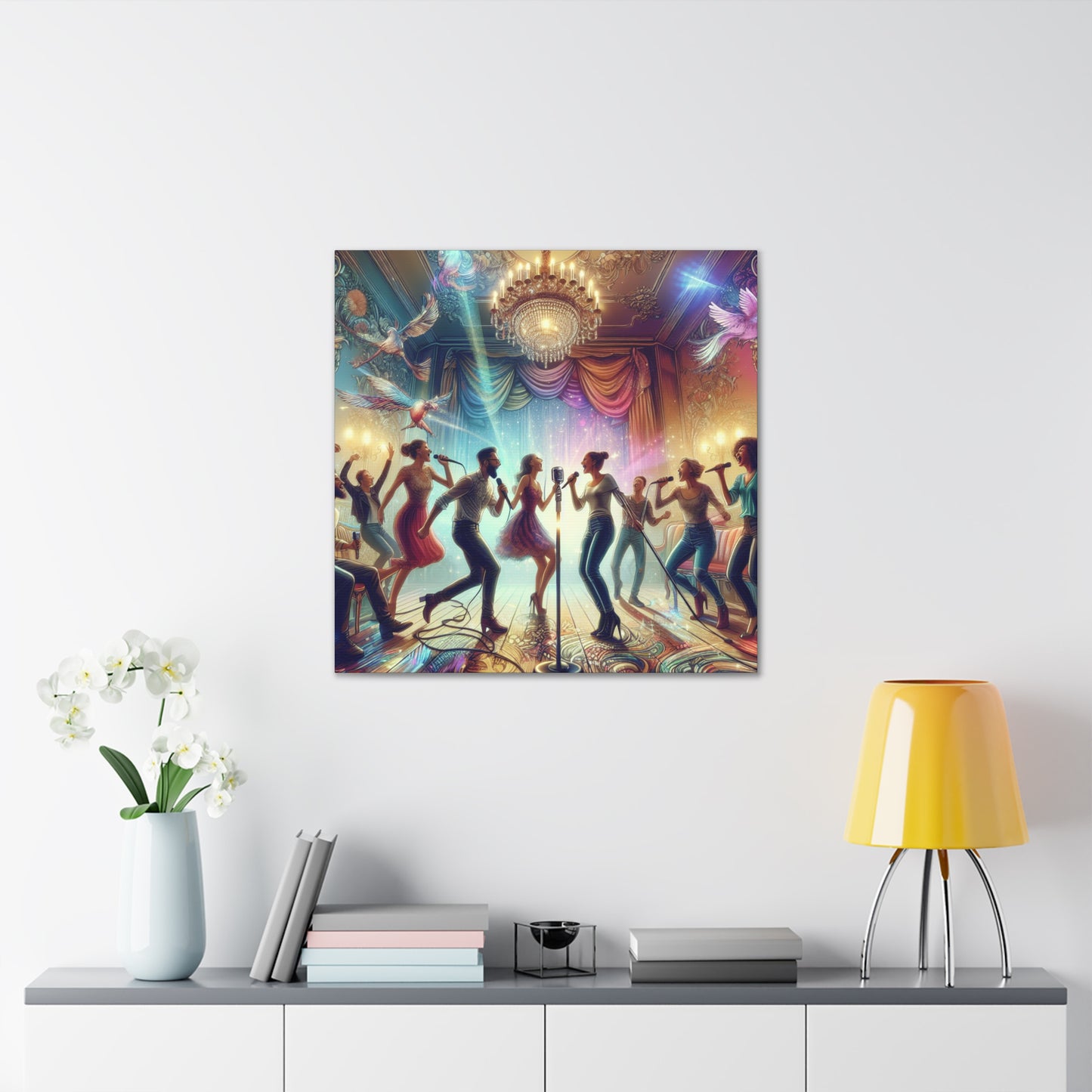 Melodic Moonlit Revelry - Canvas