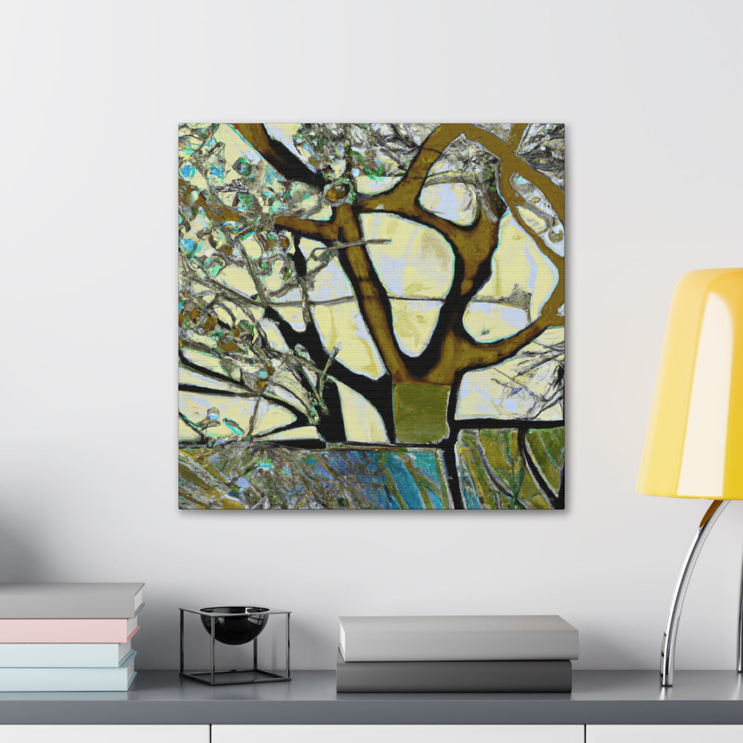 "Elm at Dusk Painting" - Canvas