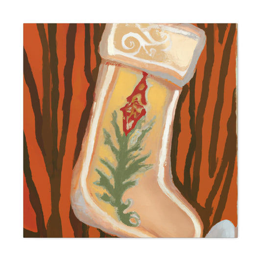 "Stocking Sheers Glistening" - Canvas