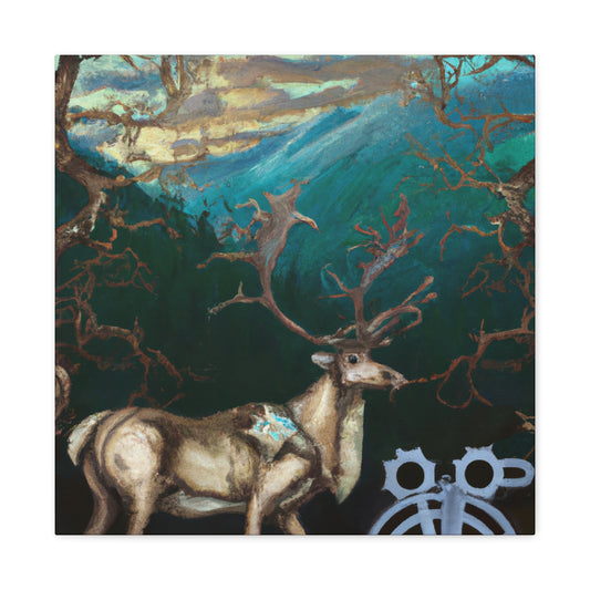 Steampunk Stag Spectacle - Canvas