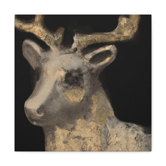 Reindeer in Nature Scene - Canvas