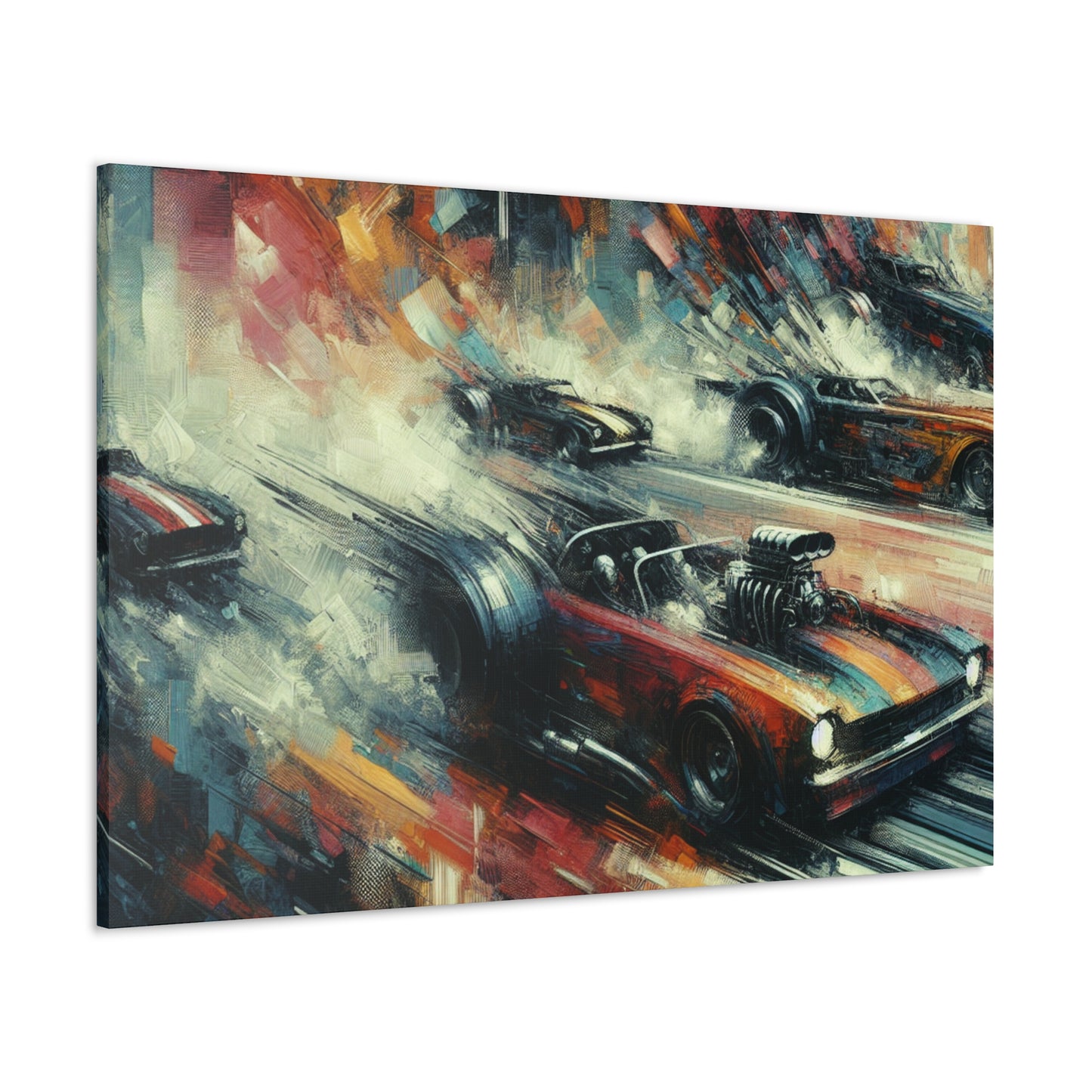 "Velocity Unleashed in Colors" - Canvas