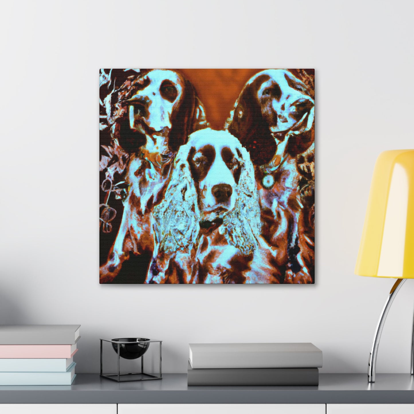 "Lively English Springer Spaniel" - Canvas