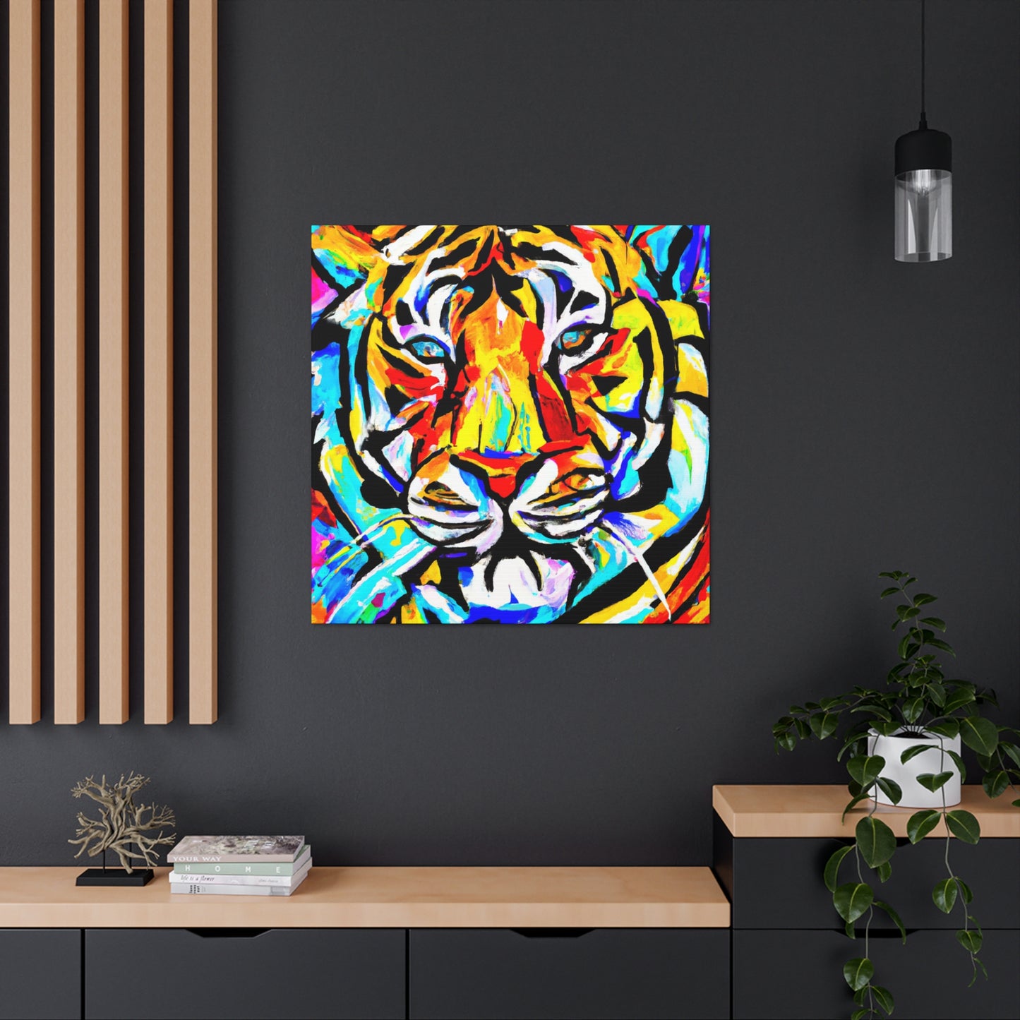 "Tiger in Art Deco" - Canvas