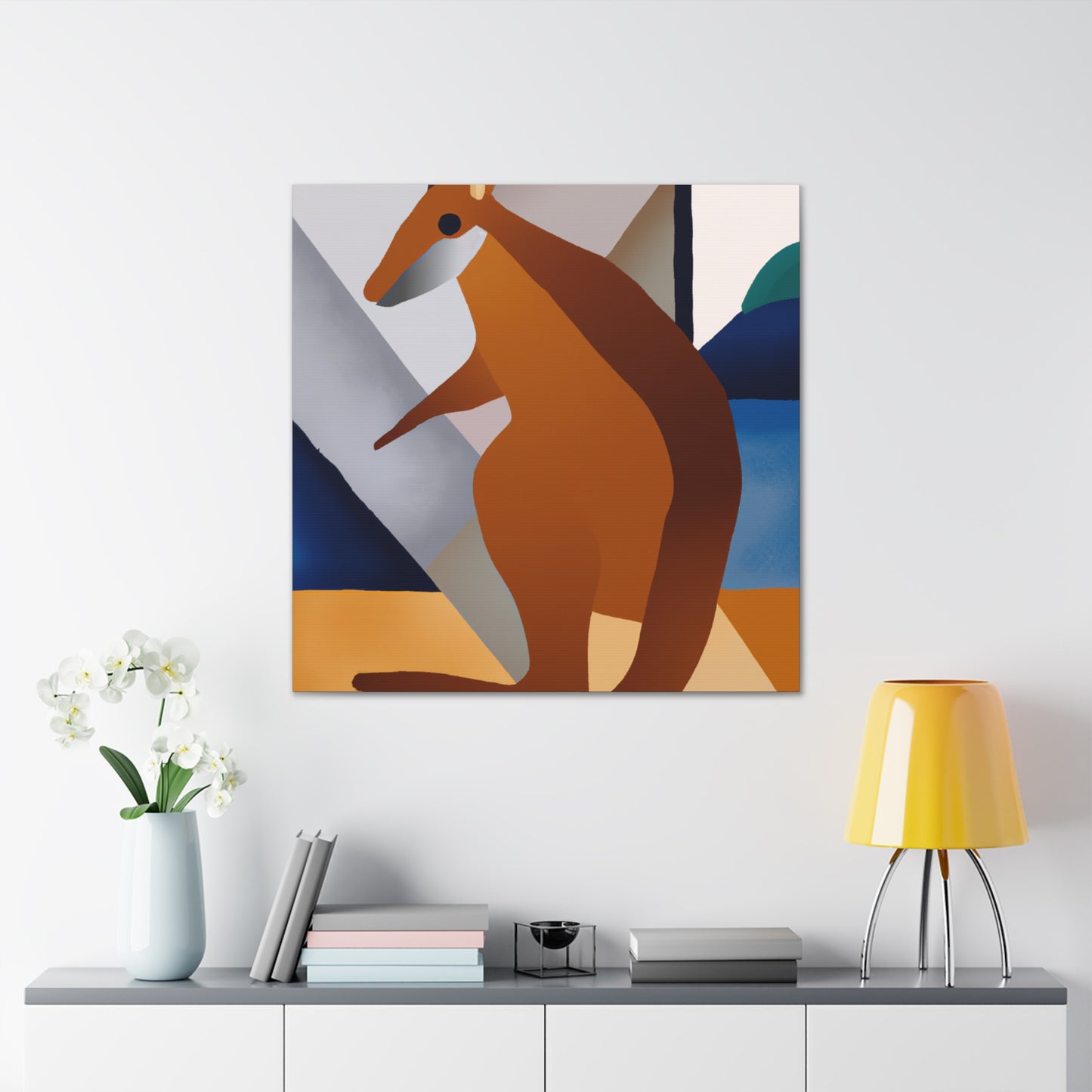 Wallaby in Art Deco - Canvas