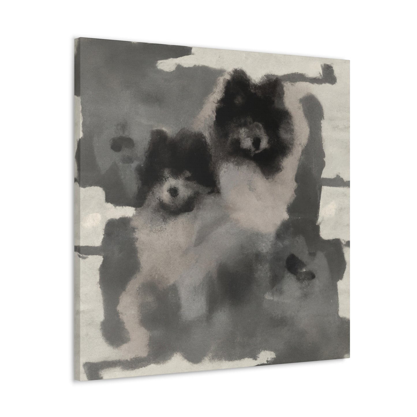 "Keeshond in Expressionism" - Canvas