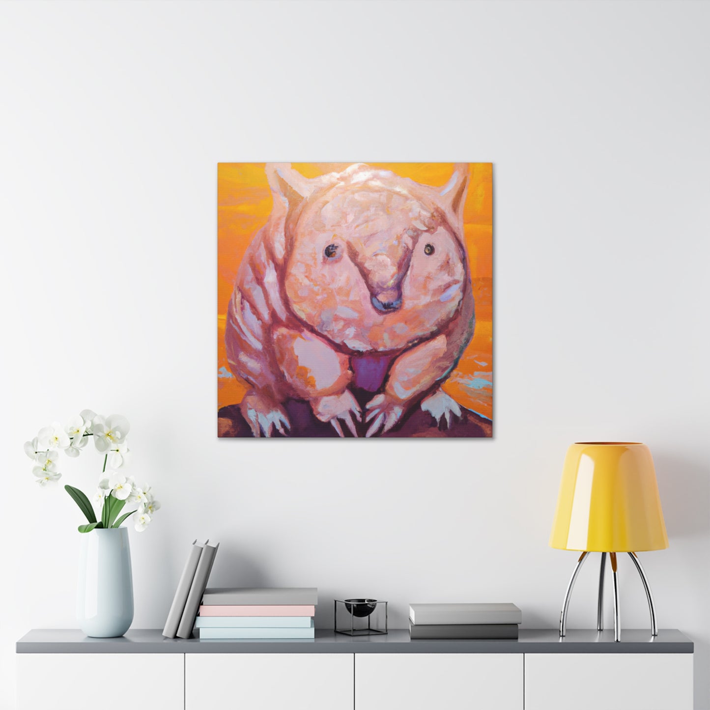 "Wombats in Wonderland" - Canvas