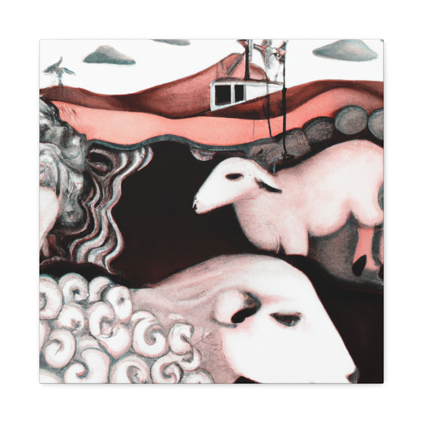 Sheep in Dreamland - Canvas