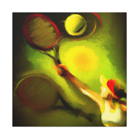 Tennis Court Convergence - Canvas