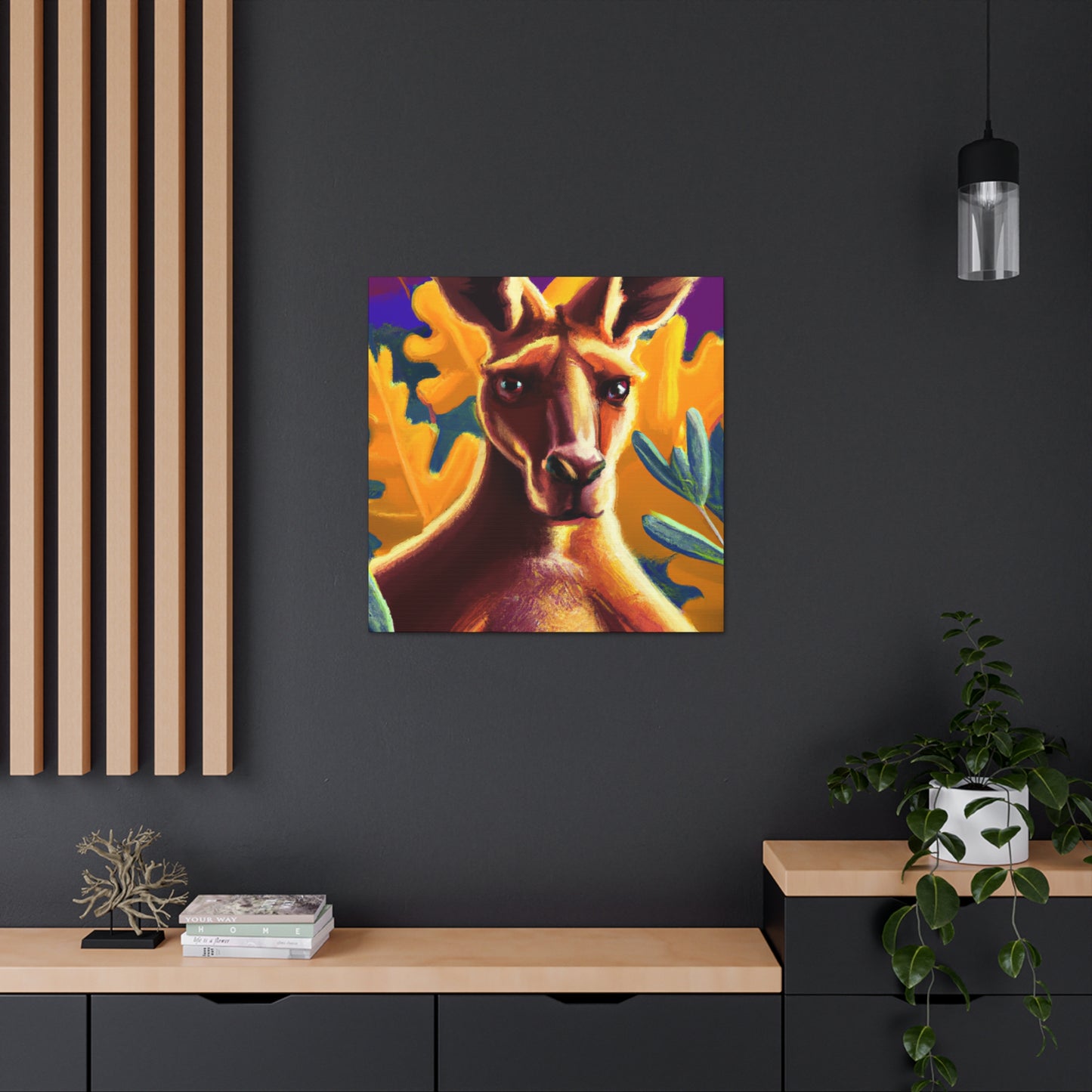 Kangaroo in Nature - Canvas