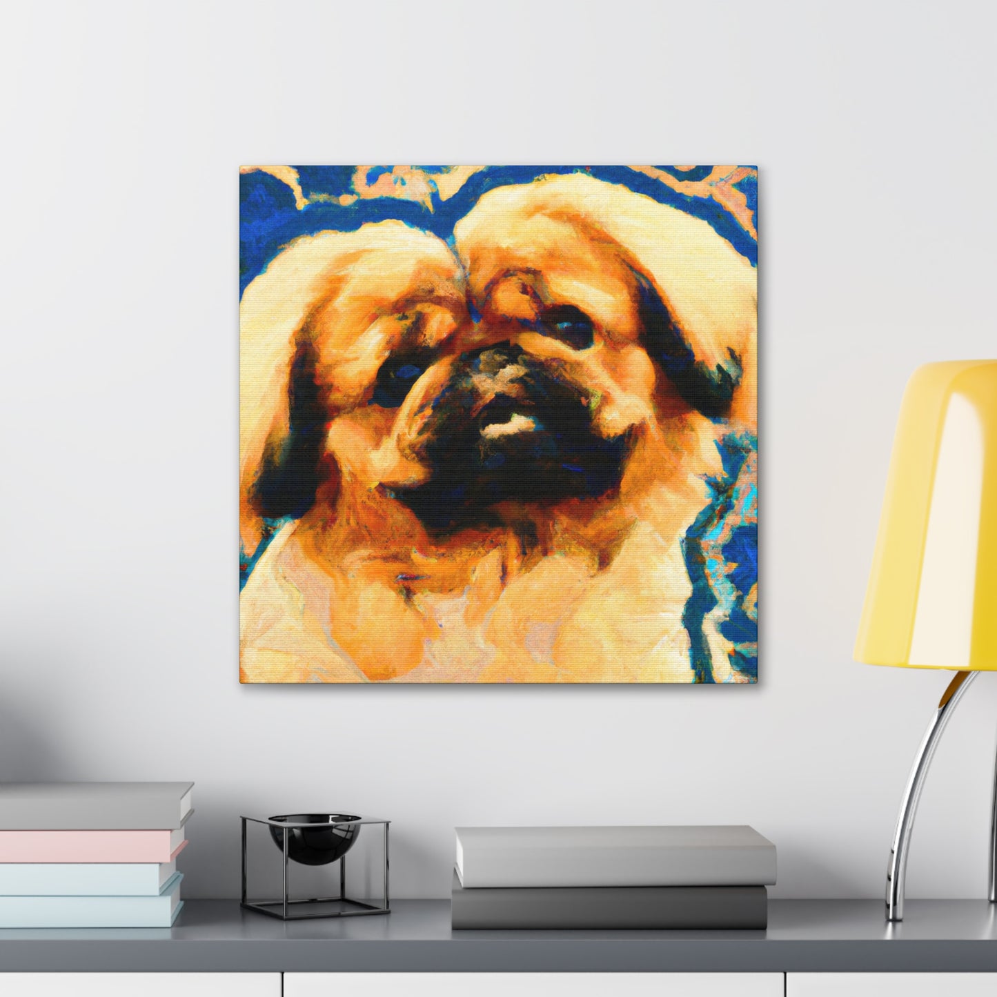 Pekingese Poised Elegance - Canvas