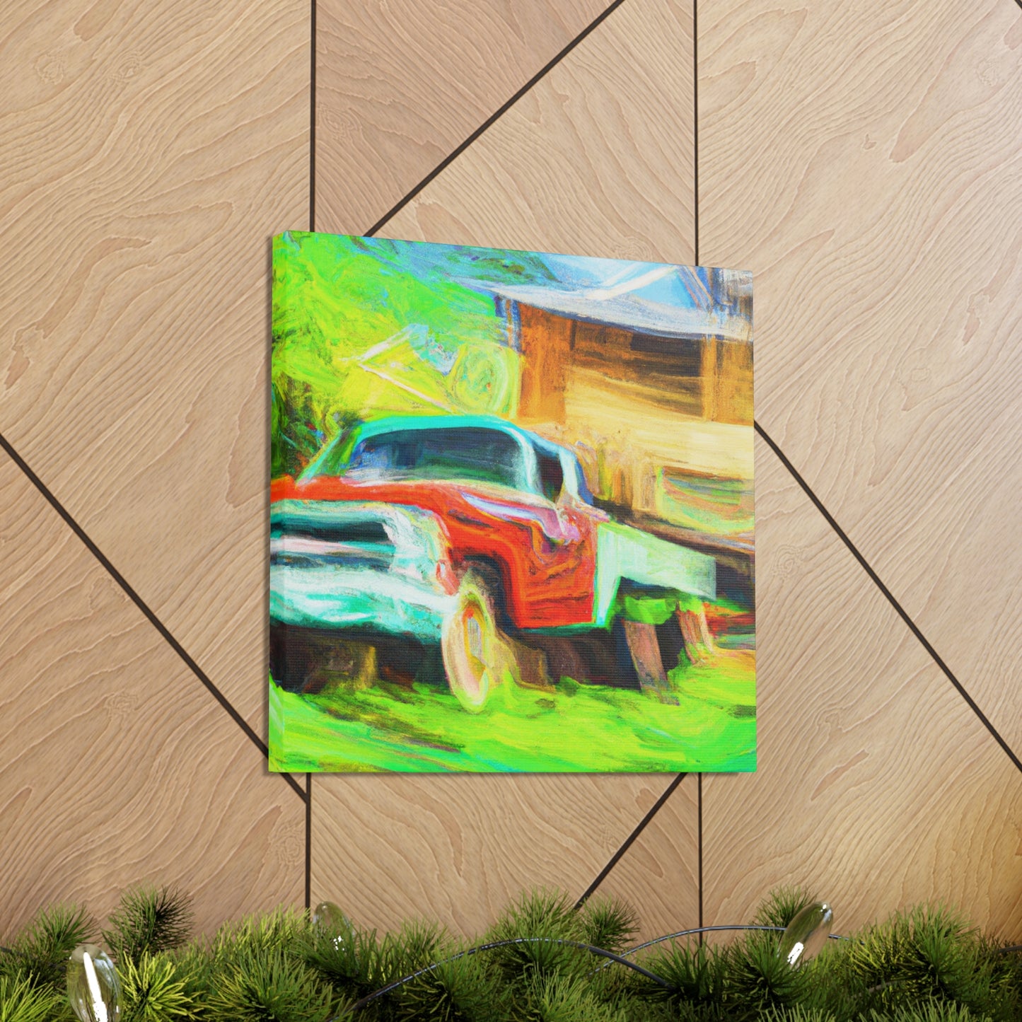 Vintage Pickup Truck Art - Canvas