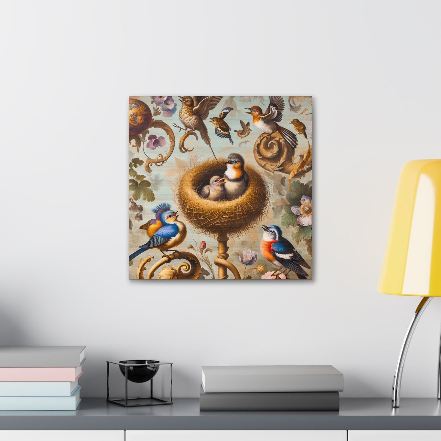 Enchanting Avian Serenade - Canvas