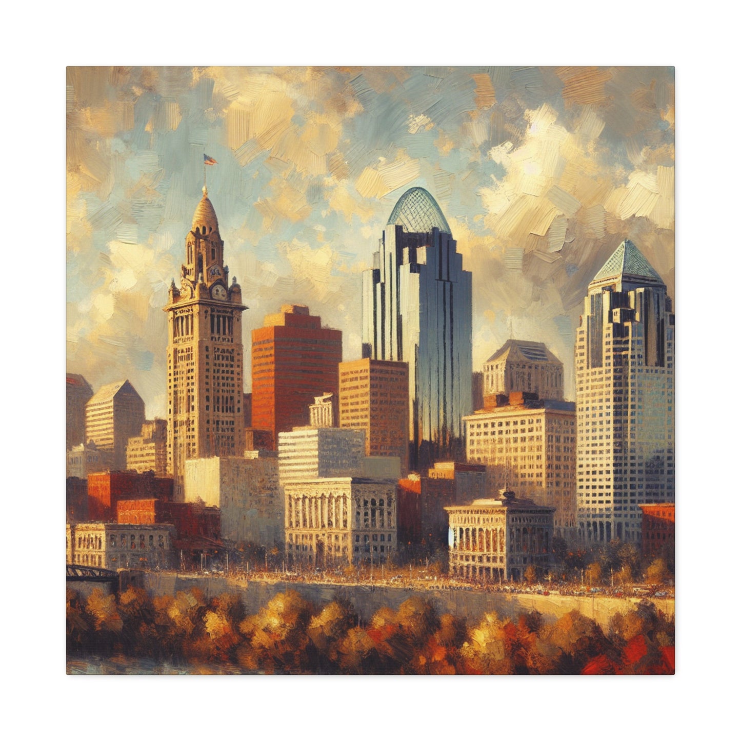 "Cincinnati's Colorful Canvas" - Canvas