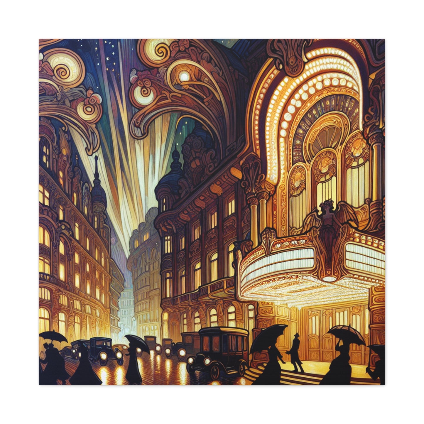 Enigmatic City Lights - Canvas