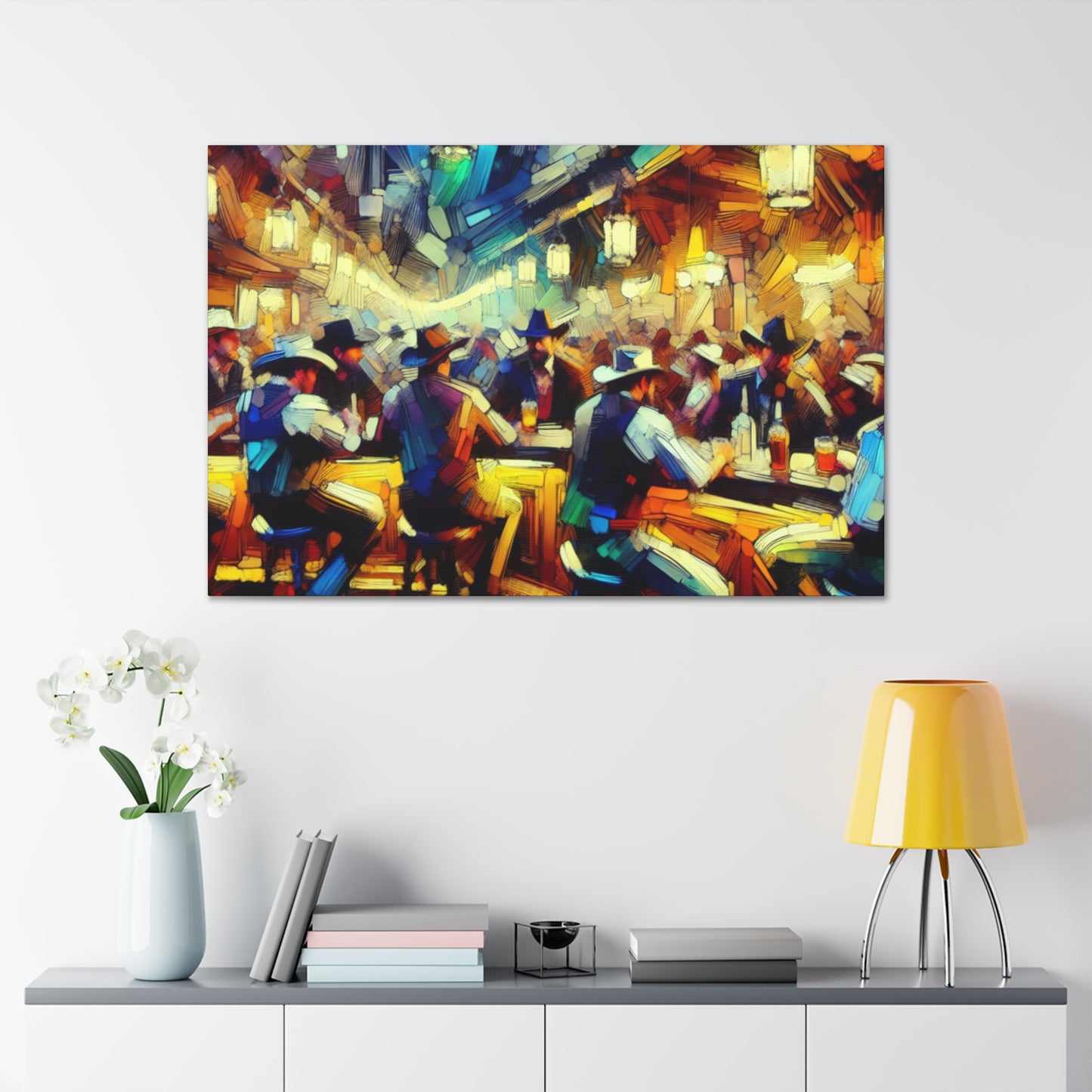 Desert Saloon Serenade - Canvas