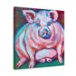 "Portrait of the Piggy" - Canvas