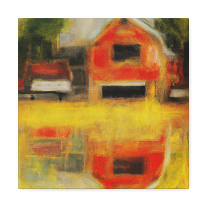 "A Barn in Impressionism" - Canvas