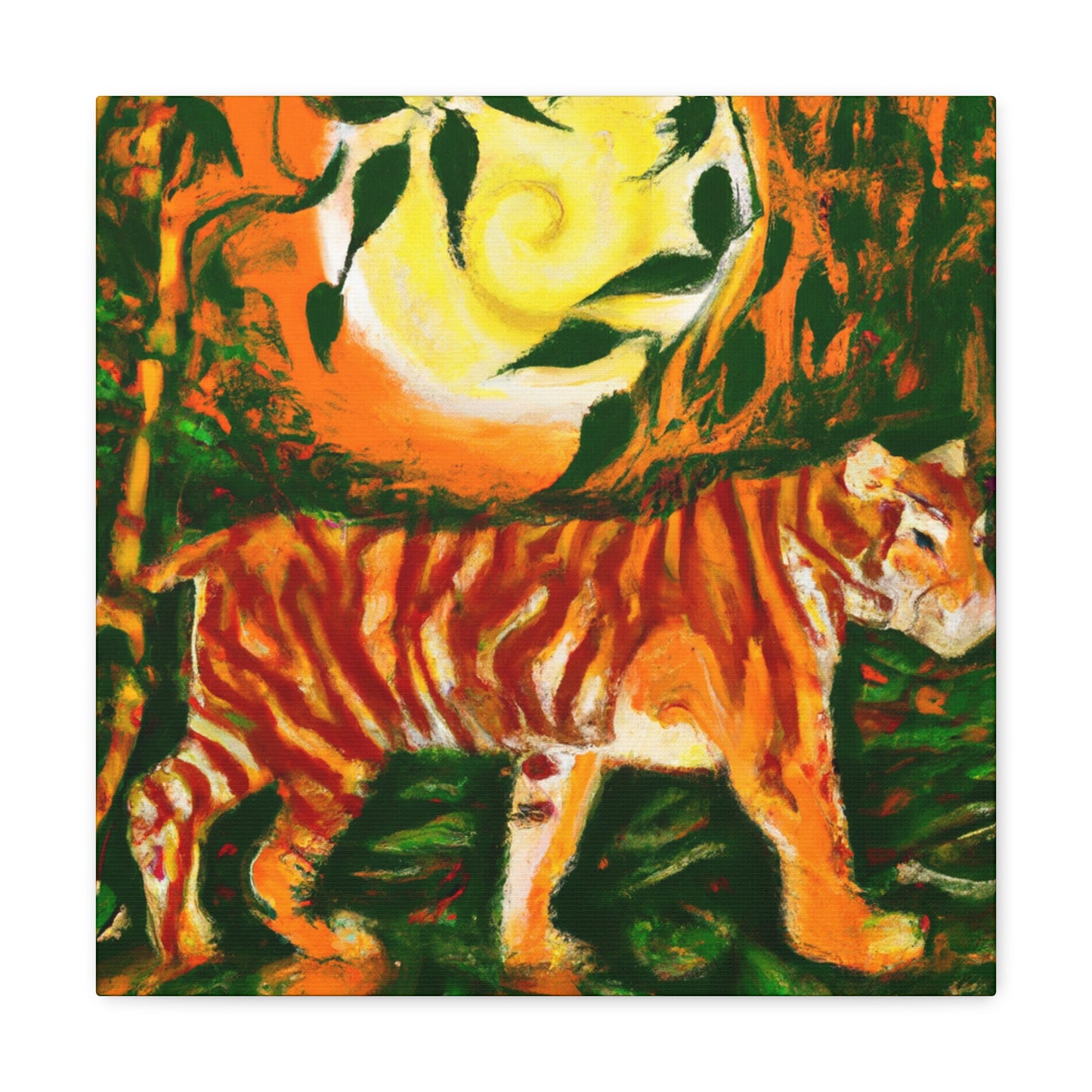 Tiger in Art Nouveau - Canvas