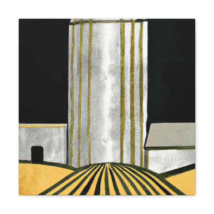 "Silo in the Sunset" - Canvas