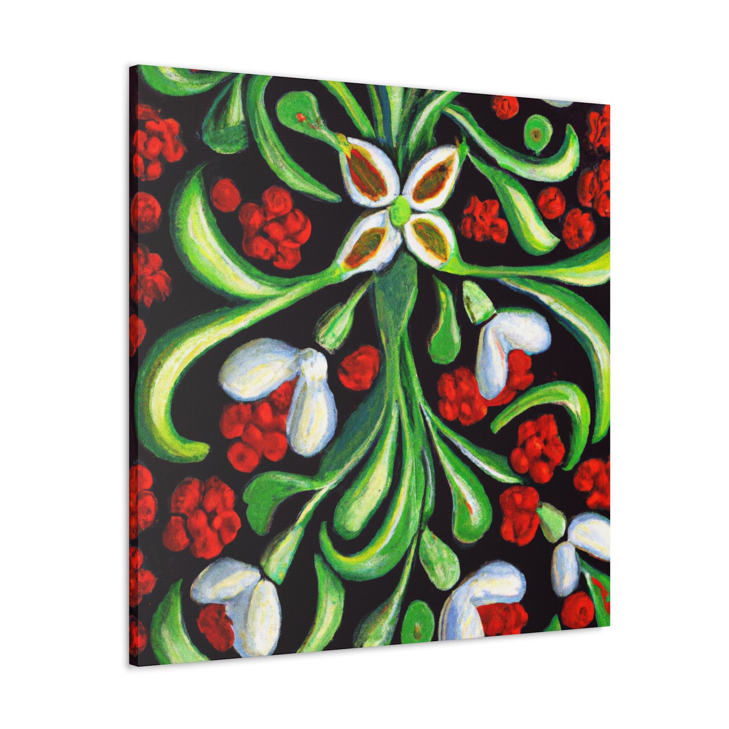 "Mistletoe in Wintertime" - Canvas