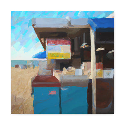 "Beach Shops Vista" - Canvas