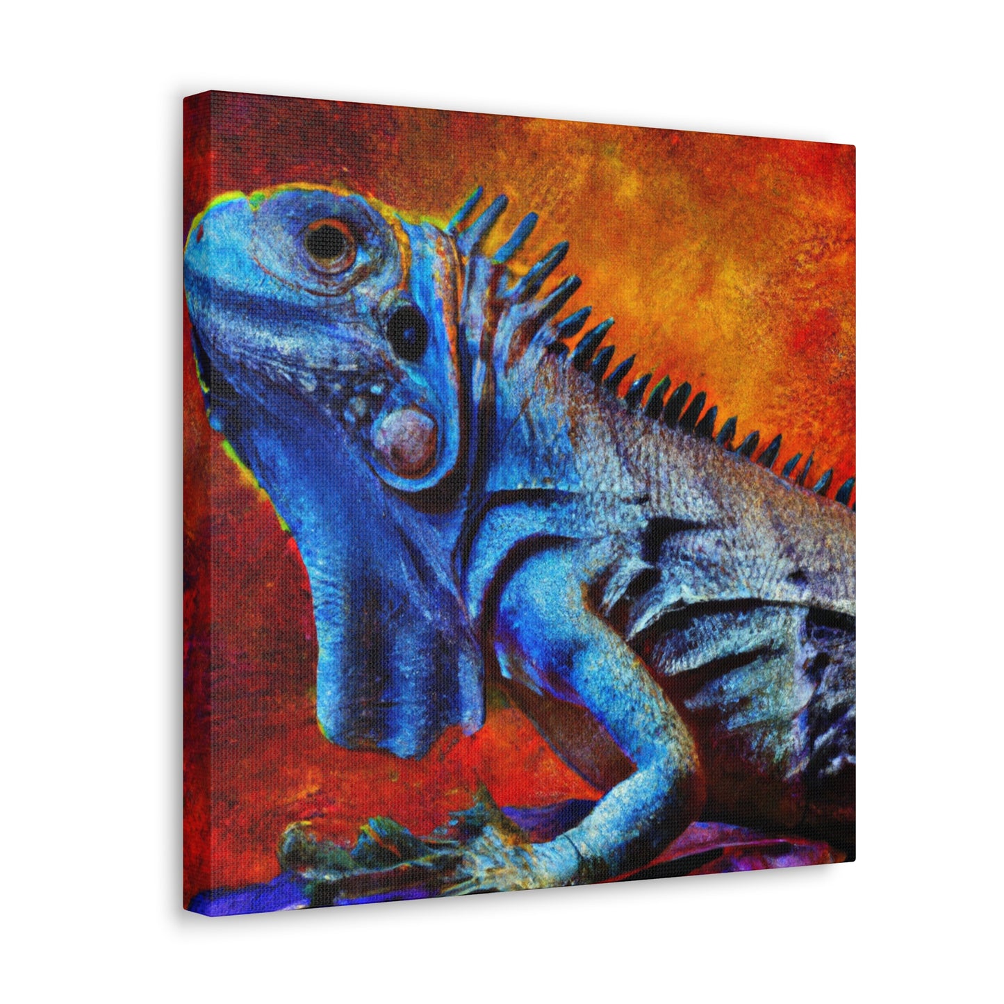 Iguanas of Colorful Joy - Canvas