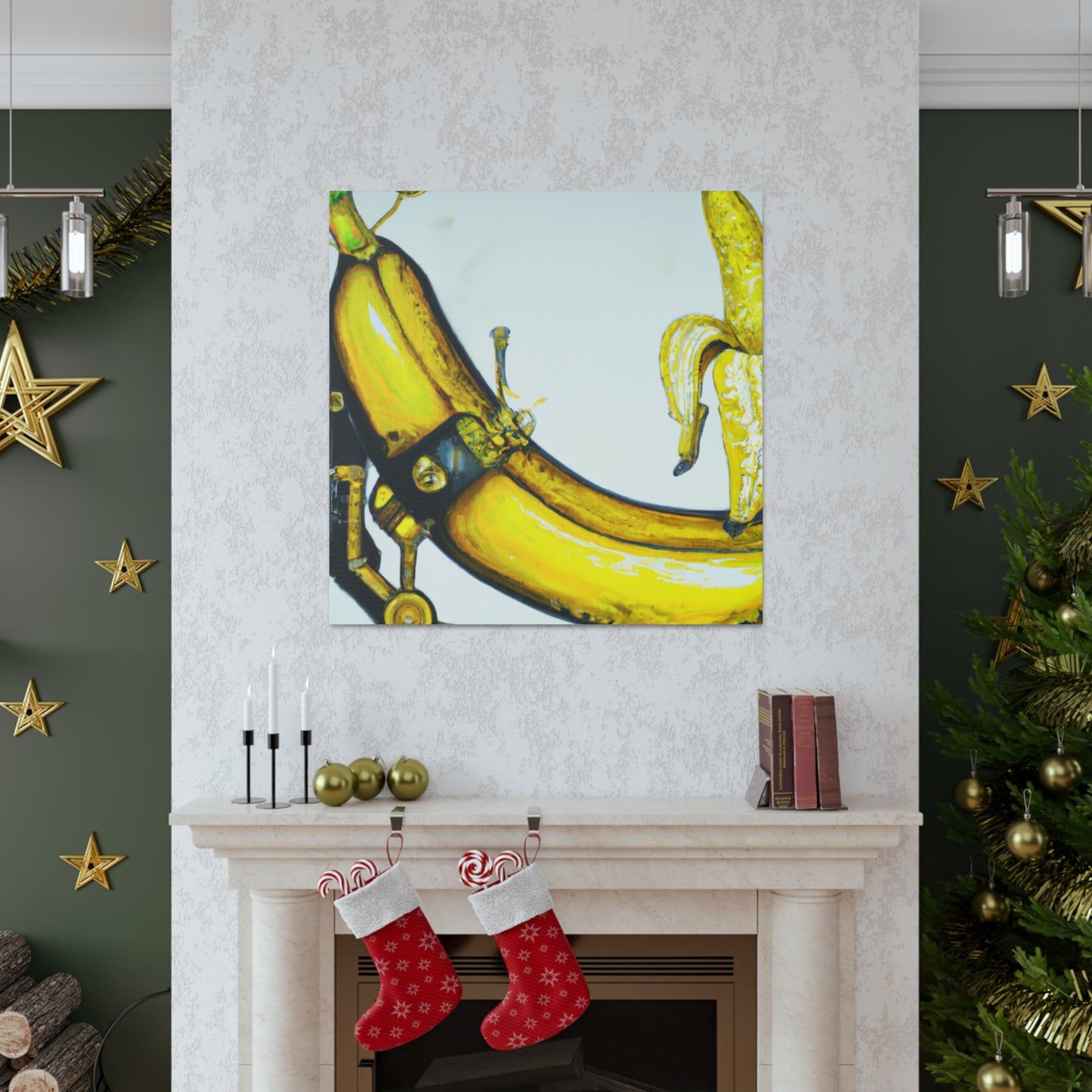 Bananna in Steampunk Time - Canvas