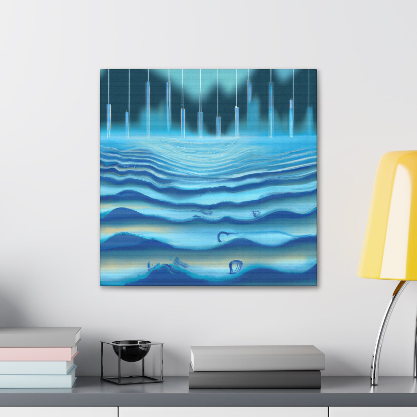 "Sonic Art Deco Wave" - Canvas