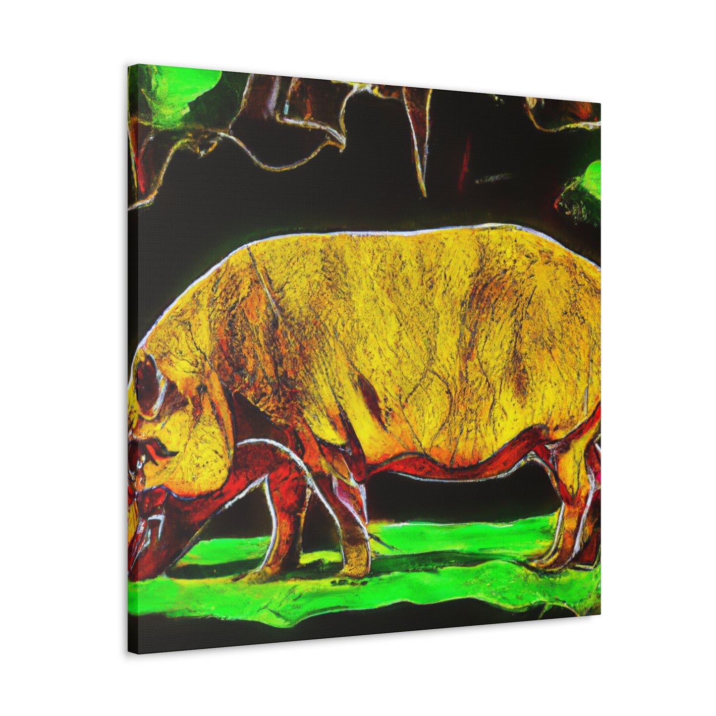 Warthog in Abstract. - Canvas