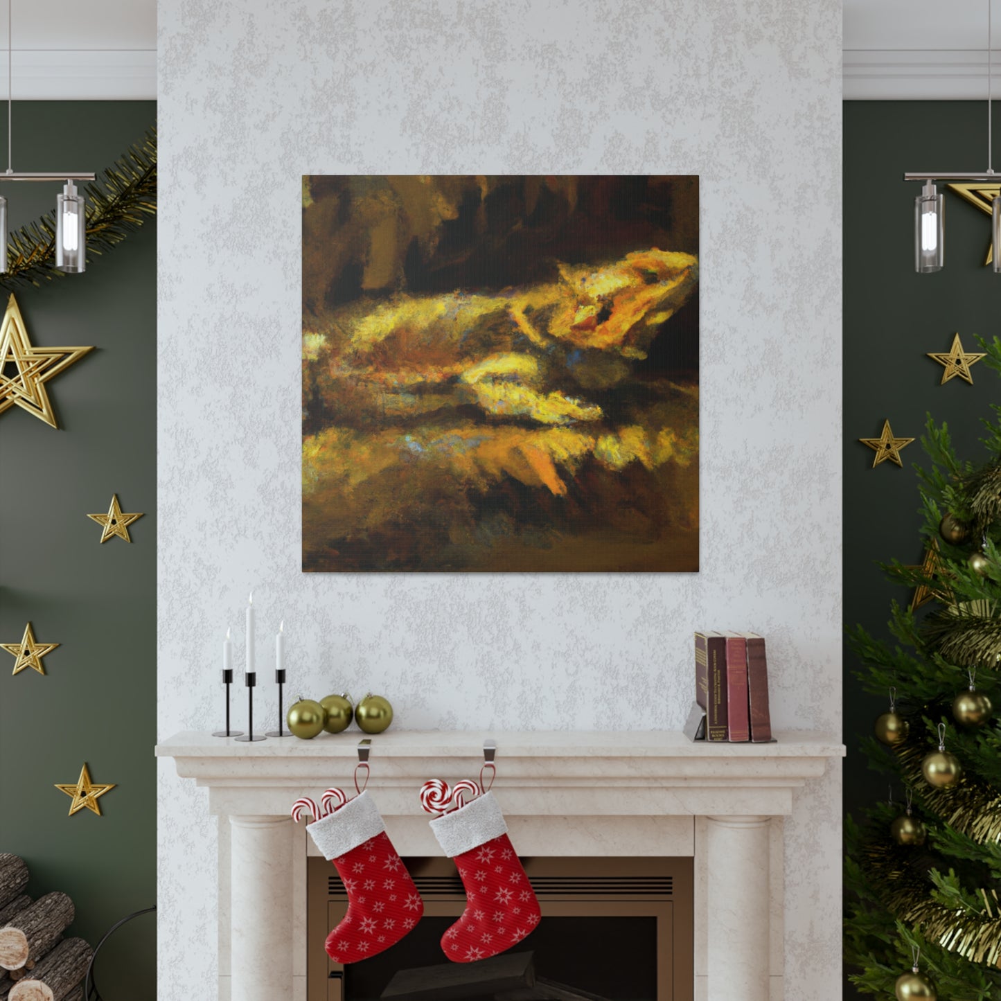 Bearded Dragon Impressionism - Canvas