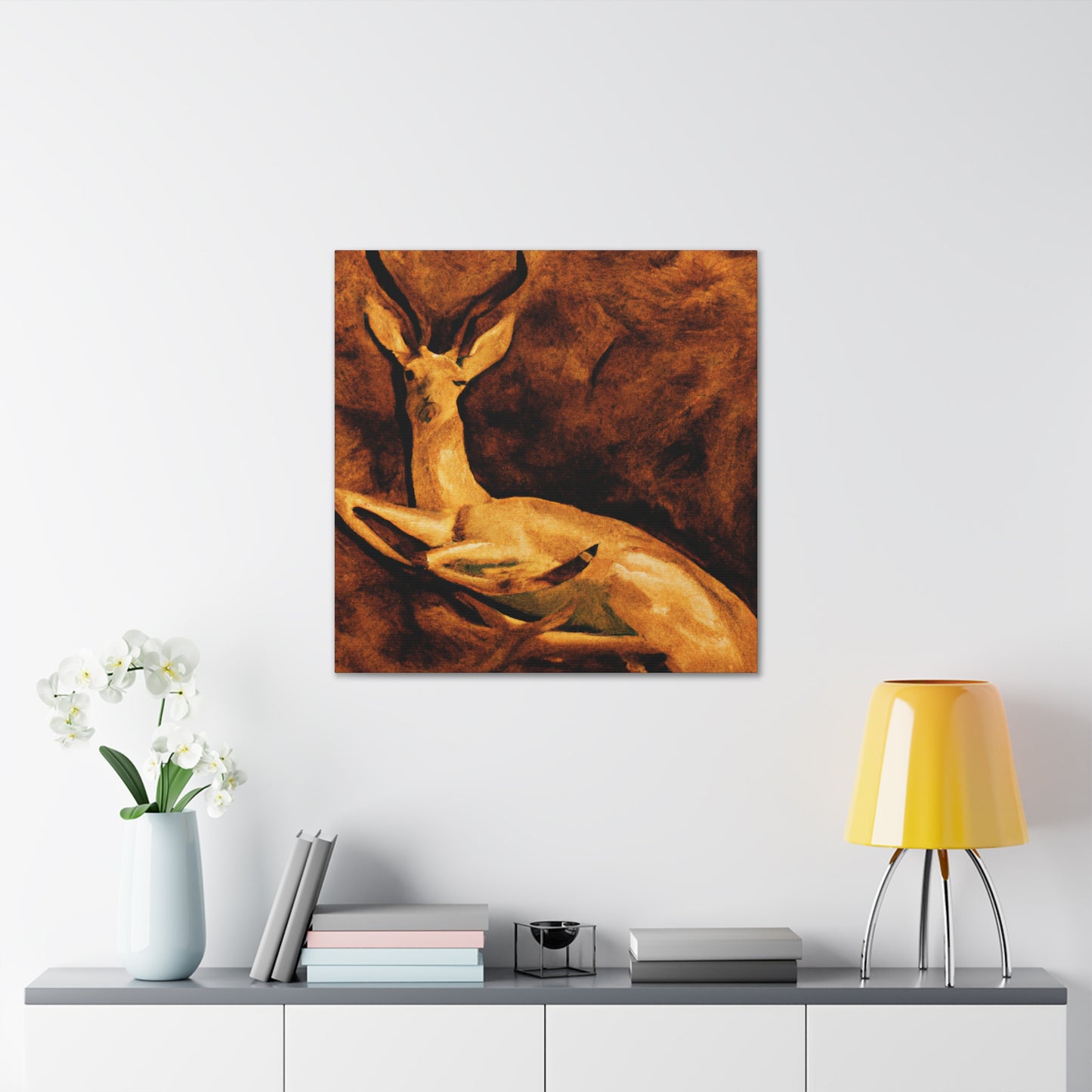 Gazelle in Hyperrealism - Canvas