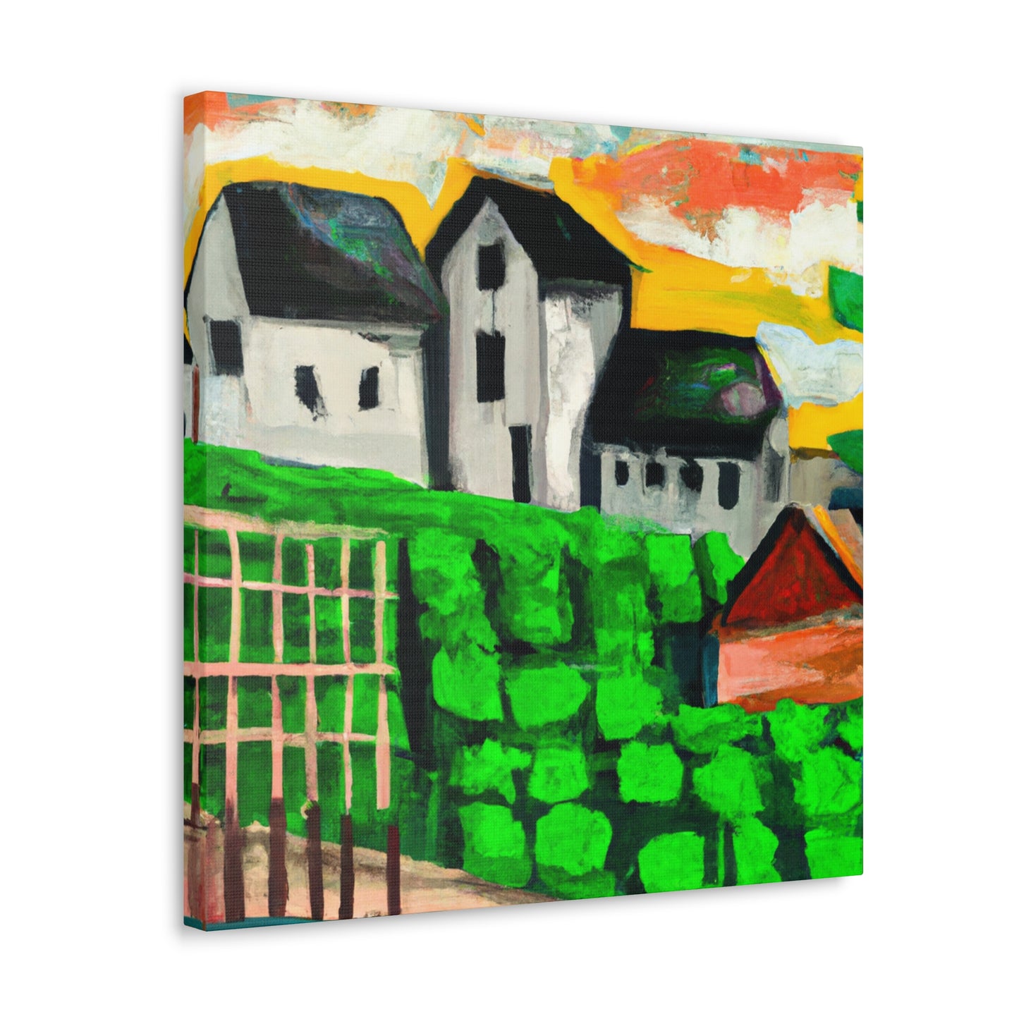 Farmhouse in Moonlight - Canvas