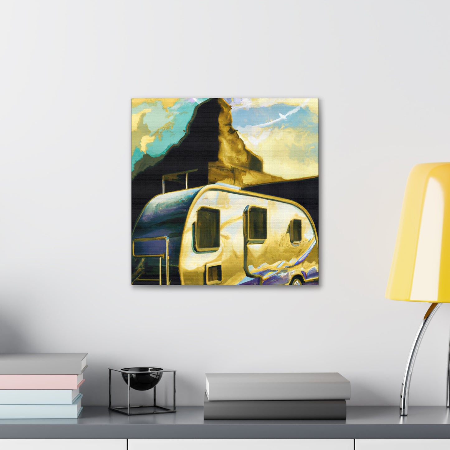 "Camping in Campervans" - Canvas