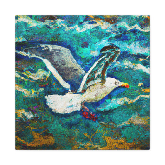 "Seagull at Sea Shore" - Canvas